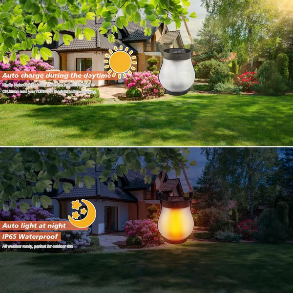 🔥 Last Day Promotion 50% OFF🔥Dancing flame Solar Lantern Outdoor Lights