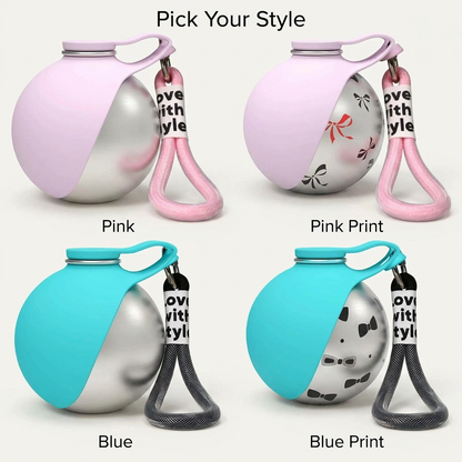 2-in-1 Portable Dog Water Bottle with Treat Dispenser