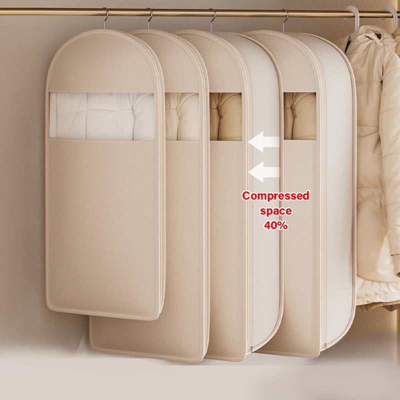 ❤️‍🔥2026 Space Saving Hanging Garment Bag with Self Compression Zipper