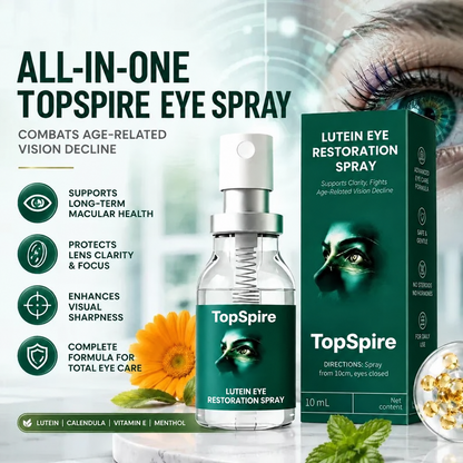 TopSpire® Lutein Eye Care Spray — 10-Second Daily Routine