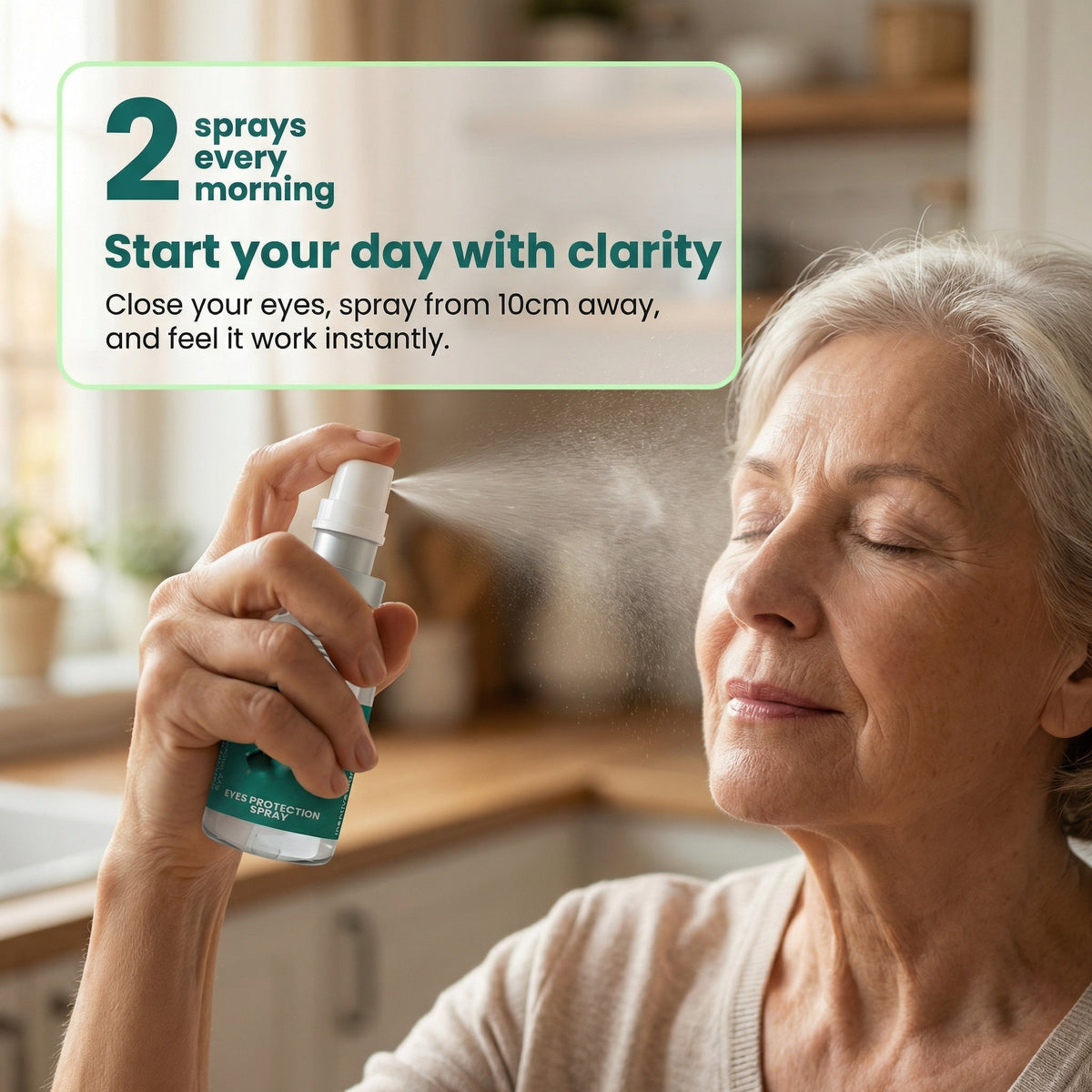 TopSpire® Lutein Eye Care Spray — 10-Second Daily Routine