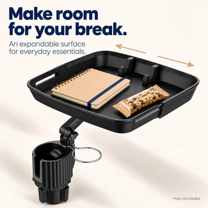 Universal 360° Swivel Car Cup Holder Tray