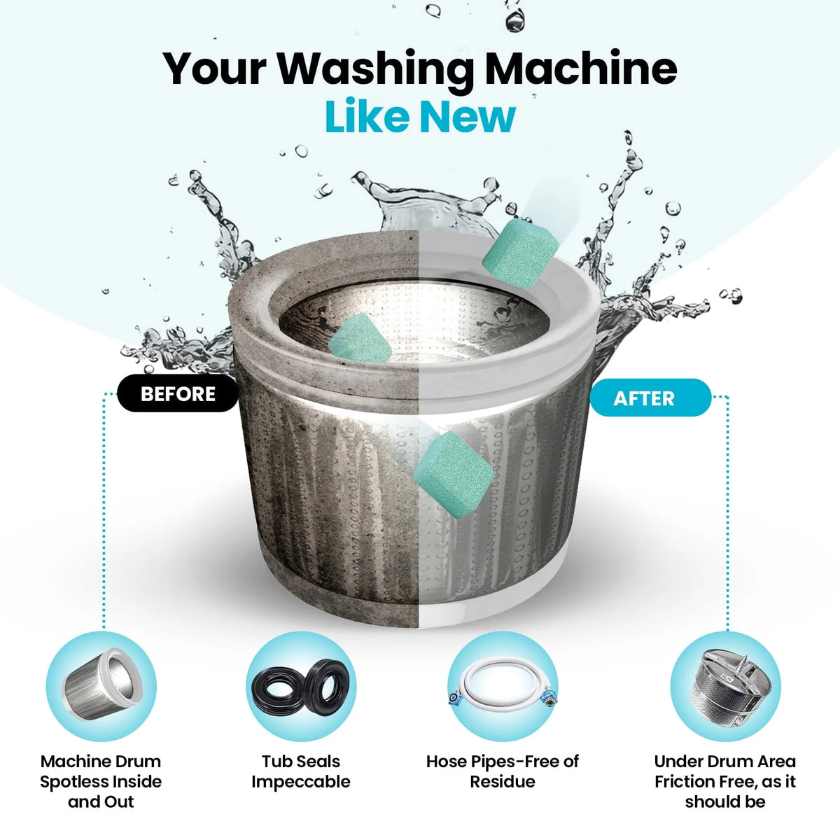 Pyrolite Washing Machine Cleaner