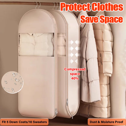❤️‍🔥2026 Space Saving Hanging Garment Bag with Self Compression Zipper