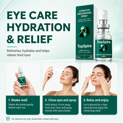 TopSpire® Lutein Eye Care Spray — 10-Second Daily Routine