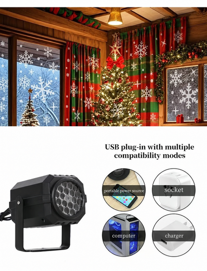 🎄✨LED Christmas Projection Lamp – 16 Patterns of Pure Holiday Magic!