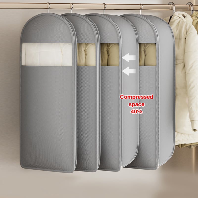 ❤️‍🔥2026 Space Saving Hanging Garment Bag with Self Compression Zipper