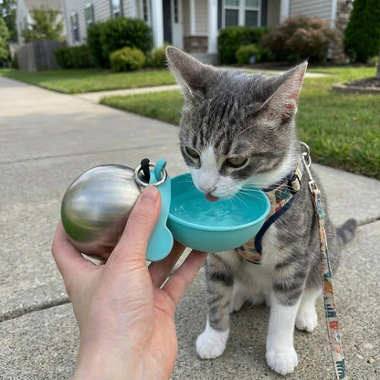 2-in-1 Portable Dog Water Bottle with Treat Dispenser