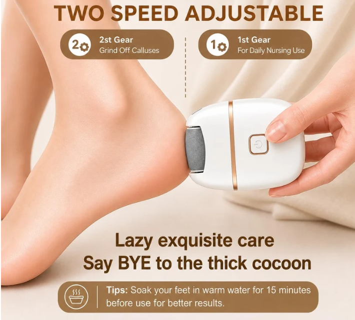 Rechargeable Dual Speed Electric Foot Callus Remover