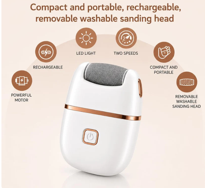 Rechargeable Dual Speed Electric Foot Callus Remover