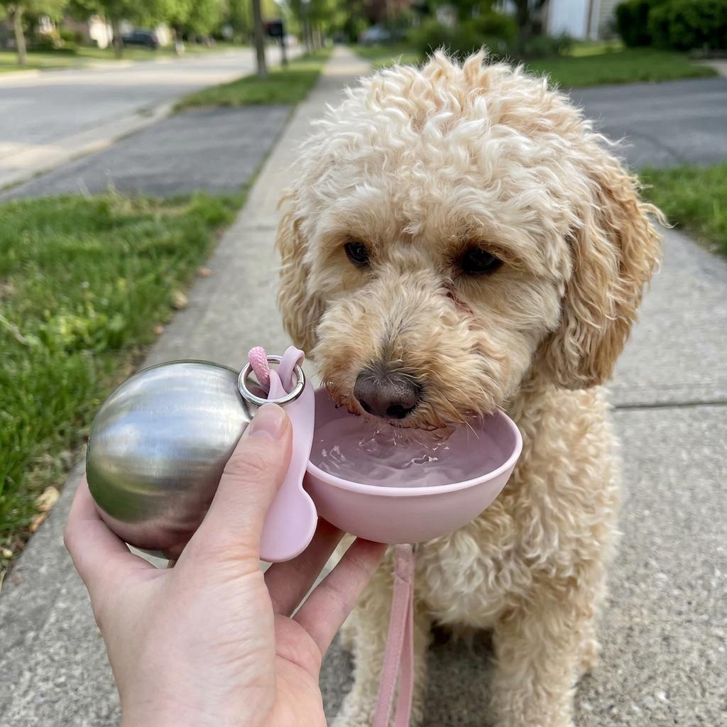 2-in-1 Portable Dog Water Bottle with Treat Dispenser