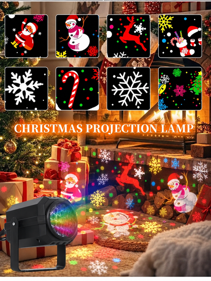 🎄✨LED Christmas Projection Lamp – 16 Patterns of Pure Holiday Magic!