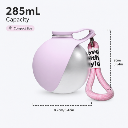 2-in-1 Portable Dog Water Bottle with Treat Dispenser
