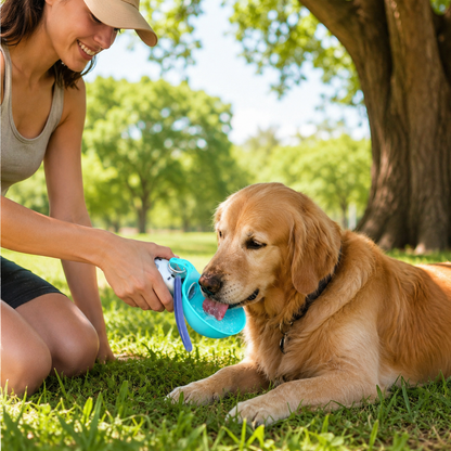 2-in-1 Portable Dog Water Bottle with Treat Dispenser