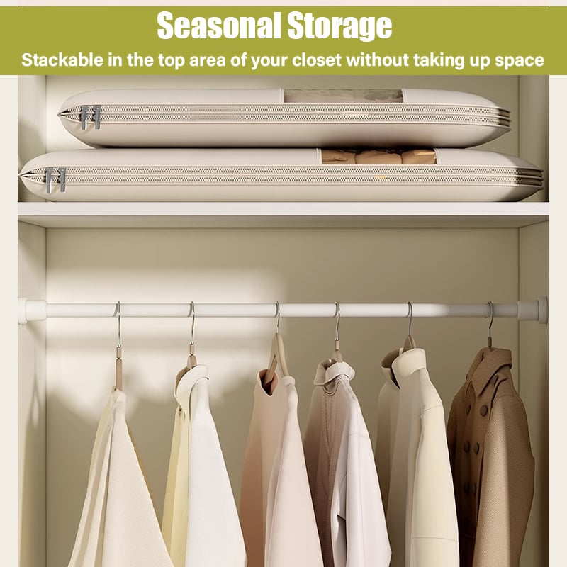 ❤️‍🔥2026 Space Saving Hanging Garment Bag with Self Compression Zipper